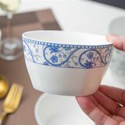 逐鹿方碗8个家用米饭碗陶瓷碗单个吃饭碗餐具碗碟套装碗盘小汤碗