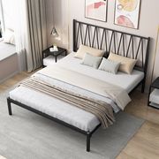 欧式铁艺床现代简约1.5米1.8铁架床宿舍单人床，经济型出租屋双人床