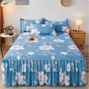 床罩床裙款高档加厚纯棉式单件全棉防尘保护套1.5米1.8床单床垫床