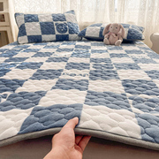 冬季牛奶珊瑚绒床盖，单件2023榻榻米床垫，加厚加绒夹棉床单防滑