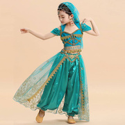 印度舞演出服儿童幼儿肚皮舞，服装女童新疆舞女生，六一节民族舞蹈服