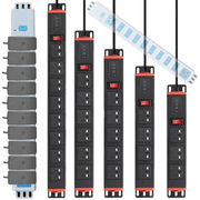 pdu机柜插座机房旋转排插10A位2孔开关工业流水线带/无线专用电源