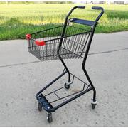 超市手推车购物车日式双层提篮车ktv专用手推车便利店小型购物q.