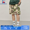 公鸡冠军短裤男夏季宽松卡其色美式迷彩运动青少年重磅五分裤