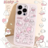BLUELIFE 磨砂粉粉kitty猫咪日常卡通适用iphone15promax 14苹果13pro 12双层原创手机壳保护套