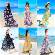 连衣裙女夏季显瘦2023海边度假吊带长，裙子旅游三亚大码沙滩裙