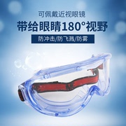 3M护目镜1623AF防尘透气防雾防化实验室装修打磨防护眼镜透明男女