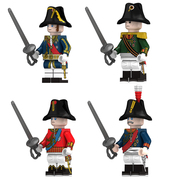 兼容乐高拿破仑战争将军，元帅公爵第三方，拼装积木人仔玩具n045-048