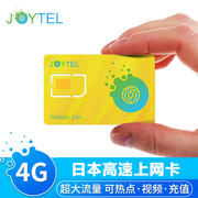日本上网卡4G手机流量电话卡7/10/15/30天可持续续费