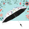 酷波德(kobold)雨伞，遮阳伞黑胶防晒防紫外线三折女士太阳伞晴雨