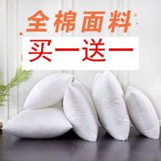 家用靠垫枕纯色靠垫芯抱枕芯，沙发靠枕芯填充物方型大号40x60拉链