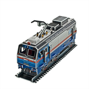 邦维正版火车模型电力，机车复兴号立体拼图玩具手工节日