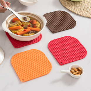 家用厨房砂锅垫隔热垫耐高温防烫硅胶餐桌垫碗盘子垫锅垫杯垫子