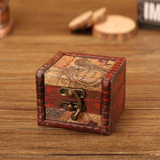 仿古木质小方盒欧式复古木制收纳盒子做旧工艺品