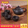 茶壶茶杯一体紫砂壶单人纯手工，茶西施壶，过滤小陶瓷茶具套装送4壶