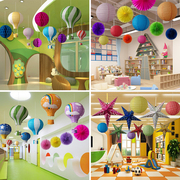 吊顶装饰商场布置空中热气球挂件店铺天花板创意挂饰幼儿园吊饰