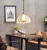 全铜美式餐厅玻璃吊灯现代简约阳台极简过道灯创意轻奢吧台餐桌灯