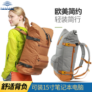 eusebio背包休闲双肩包男时尚，潮流帆布女包旅行包，电脑包学生书包