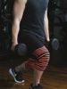 加长厚一对深蹲健身负重运动压力护膝，健美装备男女通用膝盖保护带