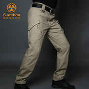 户外战术裤男士IX7宽松直筒休闲大码美式机能耐磨作训工装裤