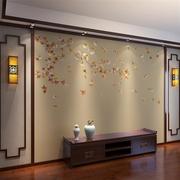 新中式花鸟壁布电l视背景墙壁画客厅沙发影视壁纸墙布卧室壁纸