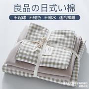 四件套全棉纯棉床上用品床单被套床笠被罩2学生3宿舍单人床三件套