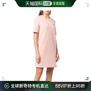 香港直邮moschino莫斯奇诺女士连衣裙粉色，印花休闲短袖舒适棉质
