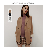 SELLYNEAR高级感孕妇春装时尚小众设计感翻折袖网红西装外套