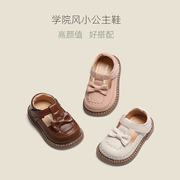 春季1-3岁女宝宝公主单鞋女童软底学步鞋子一岁婴儿小皮鞋