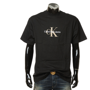 Calvin Klein Jeans CK 男士宽版时尚休闲圆领短袖T恤 J30J322516