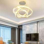 水晶灯客厅现代简约家用卧室餐厅灯具创意大气轻奢复式楼梯大吊灯