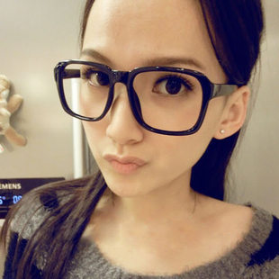 2023韩版非主流复古豹纹，装饰眼睛眼镜框架大小脸，男女款潮无镜片