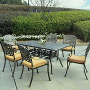 户外铸铝桌椅组合阳台庭院，休闲餐桌五七，件套室外露台花园家具