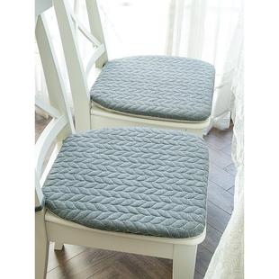 全棉四季通用餐椅垫简约北欧家用屁垫椅子护臀坐垫办公室加厚防滑
