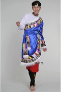 西藏民族舞蹈表演服装少数v民族藏族男装藏族舞台演出服饰成人蒙