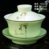 三才盖碗带盖泡茶杯，单个茶盏茶碗景德镇陶瓷，茶具套装大号白瓷