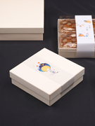 月饼包装盒礼盒木盒中式点心鲜肉冰皮糕点饼干盒一次性木质打包盒