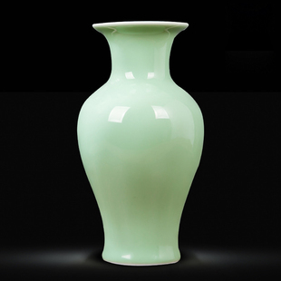景德镇陶瓷器现代简约影青花瓶摆件客厅插花器小瓷瓶家居装饰品