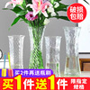 花瓶玻璃透明水养富贵竹，绿萝花瓶客厅，插花现代简约家用大号摆件
