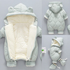 婴儿连体衣秋冬装男女宝宝衣服棉衣，套装加厚冬季棉服外出抱衣外穿