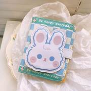 原创钱包小众设计女可爱小兔子格子学生卡包多卡位小巧ins风短款