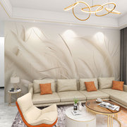 墙纸定制3d法式奶油风，电视背景墙壁纸，客厅沙发8d壁布卧室墙布壁画
