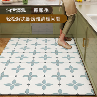 厨房地垫防滑防油脚垫免洗可擦pvc防水家用地毯满铺耐脏垫子定制