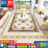 拼花瓷砖欧式客厅地板砖800×800拼花图入户过道走廊抛晶拼