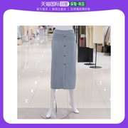 韩国直邮ab.f.z 半身裙 AK水原店 ab.f.z H线条针织衫长款裙