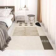 长条床边地毯客厅卧室地毯复古欧式ins轻奢床前沙发茶几茶室地垫