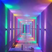 led铝材壁灯酒店ktv会所造型，灯过道走廊墙壁，光束展厅亮化装饰灯