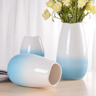 现代简约欧式花瓶透明彩色水培植物绿萝花瓶客厅，装饰插花摆件创意