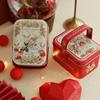 。可放烟红色Bunny lulu小兔子手提铁盒喜糖盒子创意糖果结婚礼盒