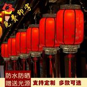 羊皮灯笼吊灯中国风户外防水广告，定制印字中式仿古阳台挂饰红宫灯
